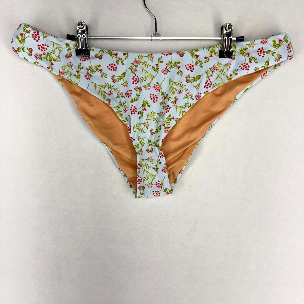 J.Crew High Waisted Bikini Bottoms in Bouquet Block Print Ladies XL BF140‎ PCL
